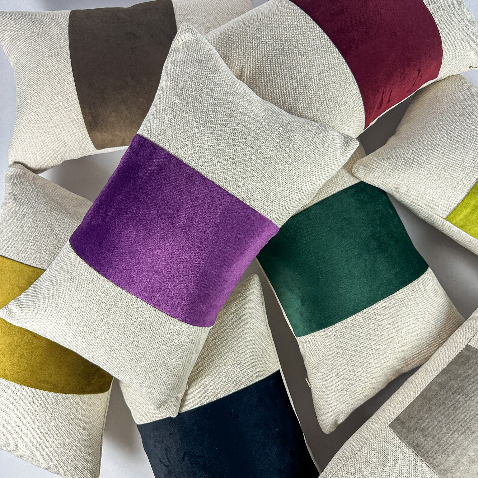 Paneled Pillow Covers