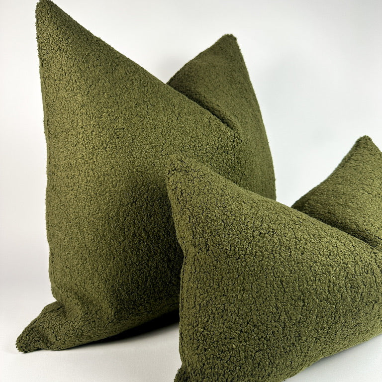Green and Olive Pillow Covers