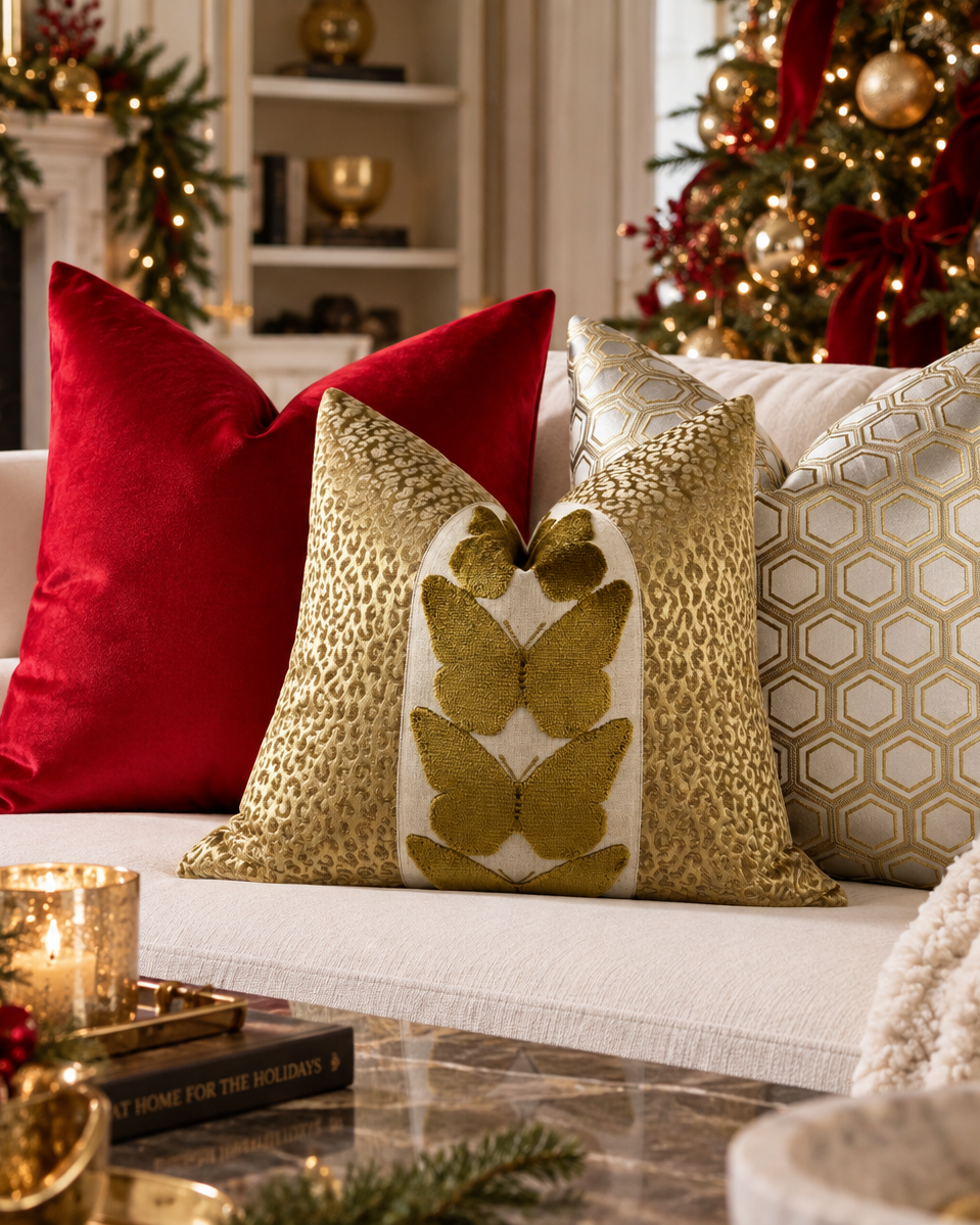 Silver Bells Pillow Combo Love, Ravin Collection