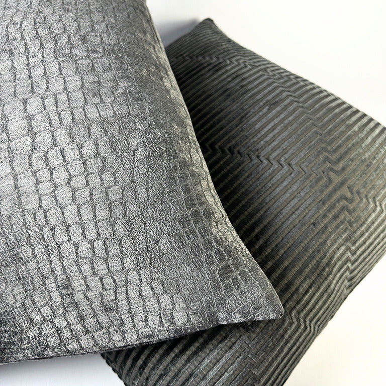 Black and Gray Pillow Covers