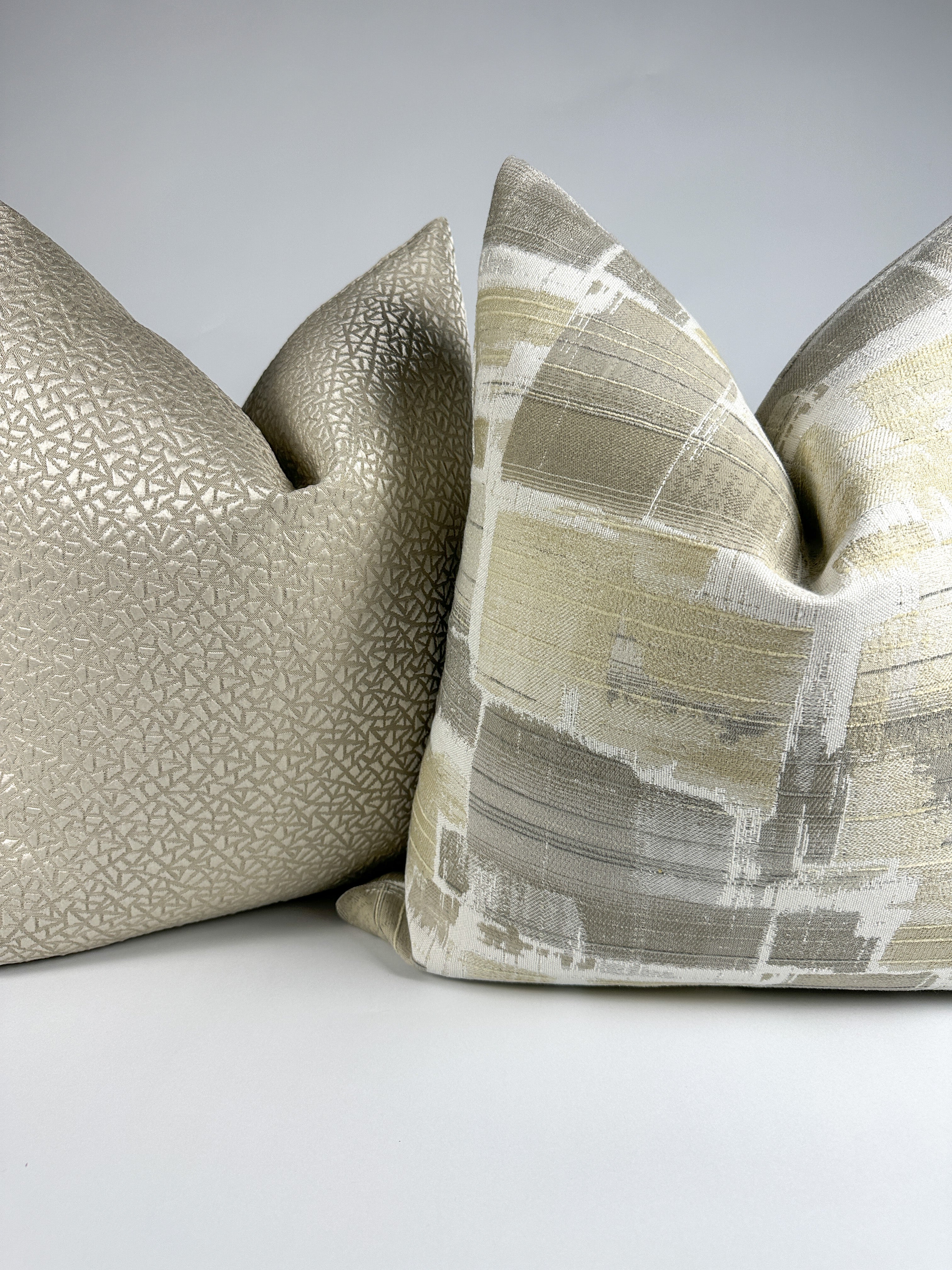 Patchy Neutrals Pillow Cover Love, Ravin Collection