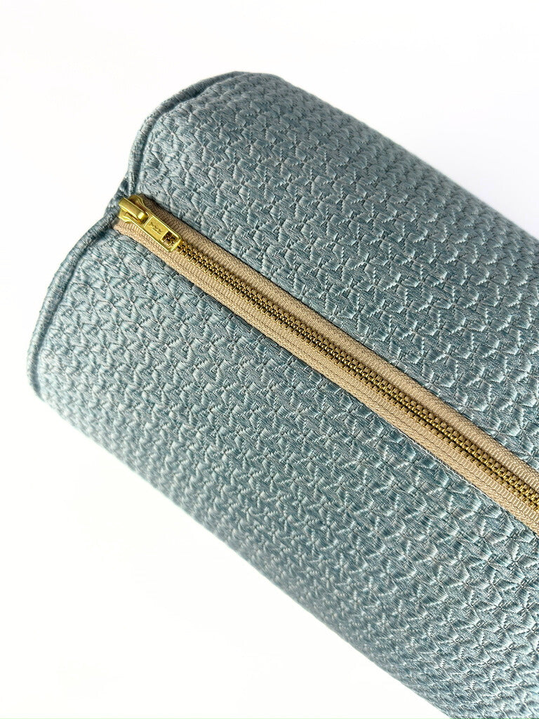 Sky Blue Metallic Stars Bolster Cover Love, Ravin Collection