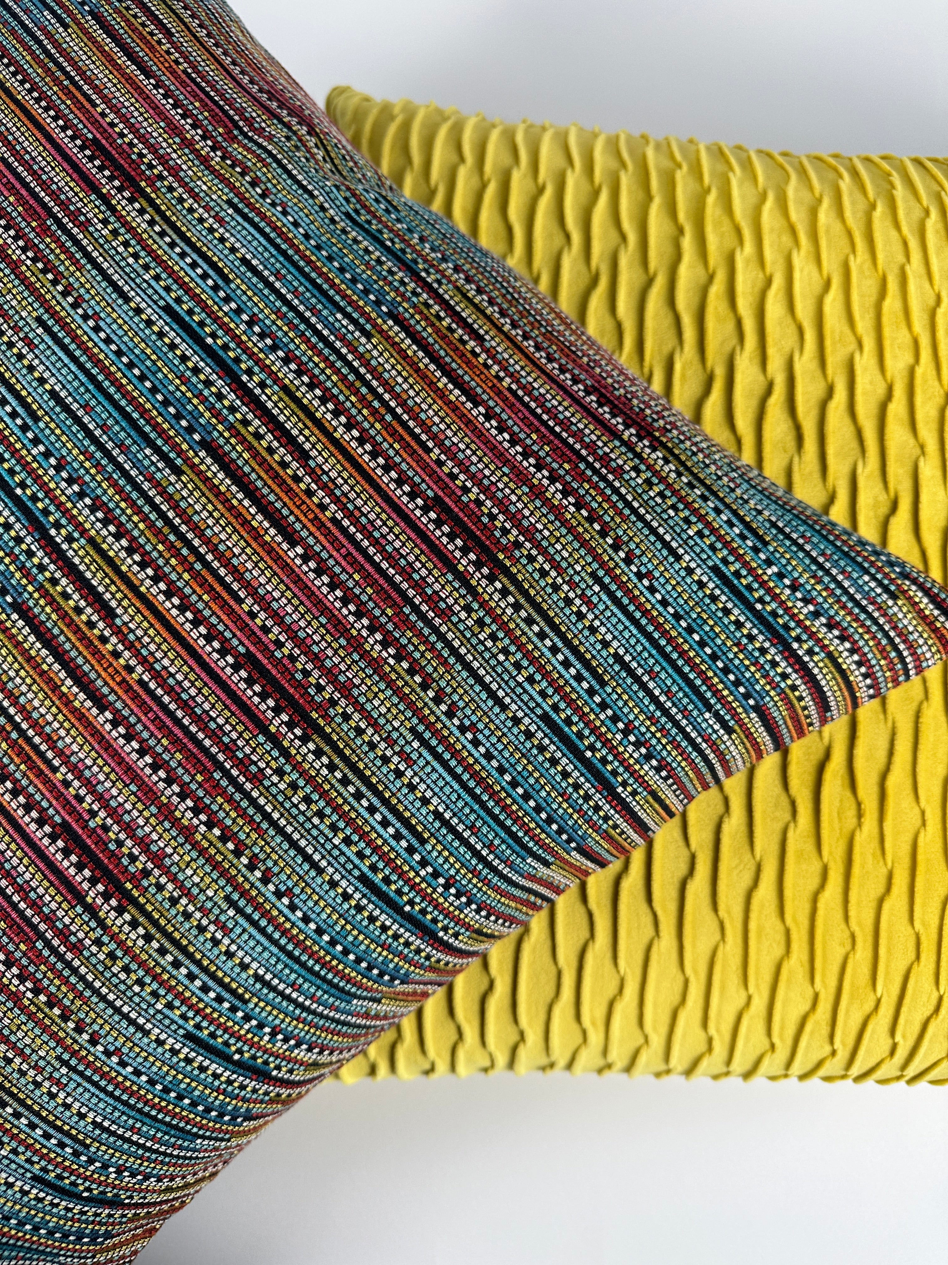 Rainbow Tweed Pillow Cover Love, Ravin Collection