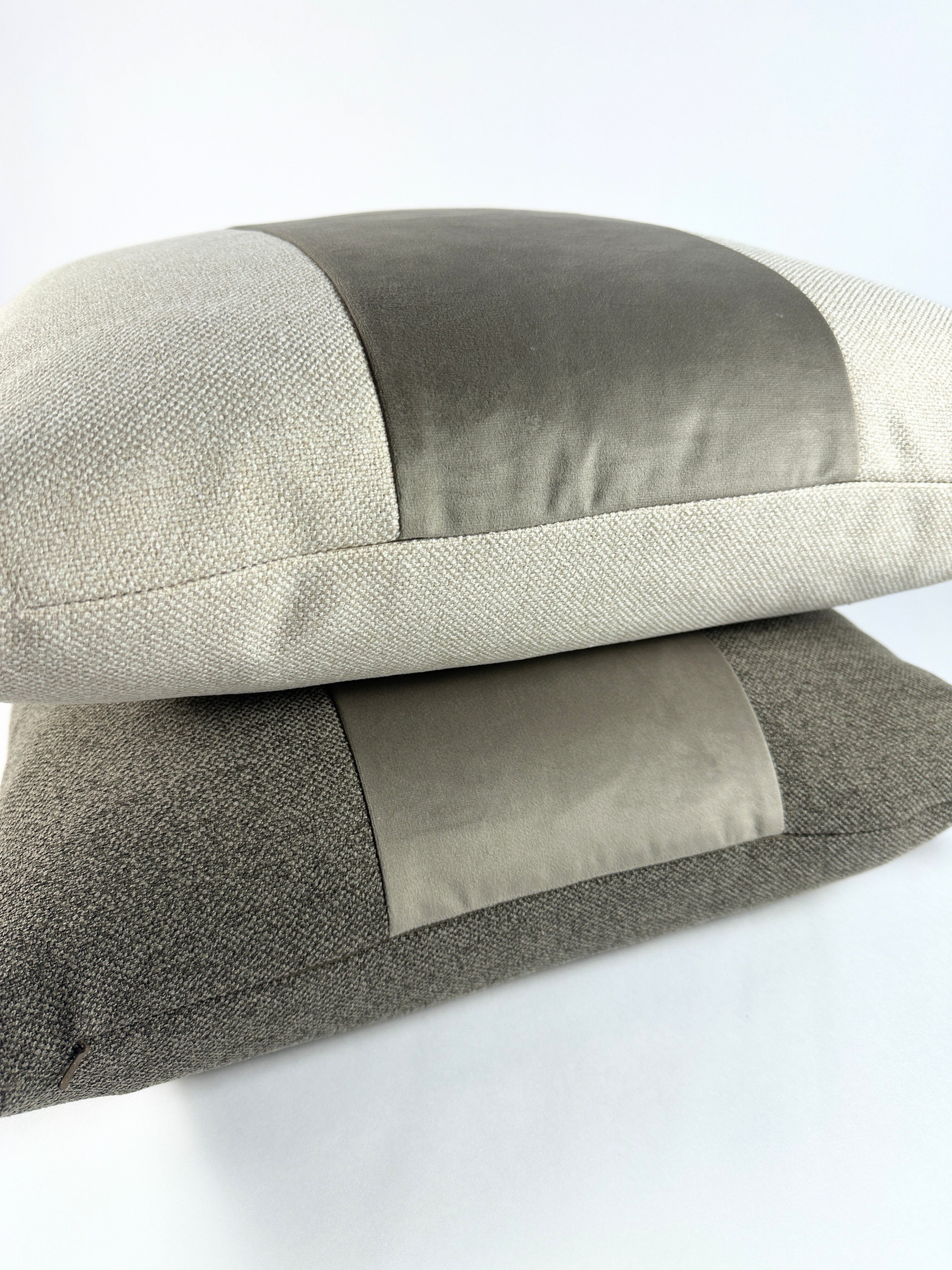 Warm Clay Panel Pillow Cover simple Love, Ravin Collection