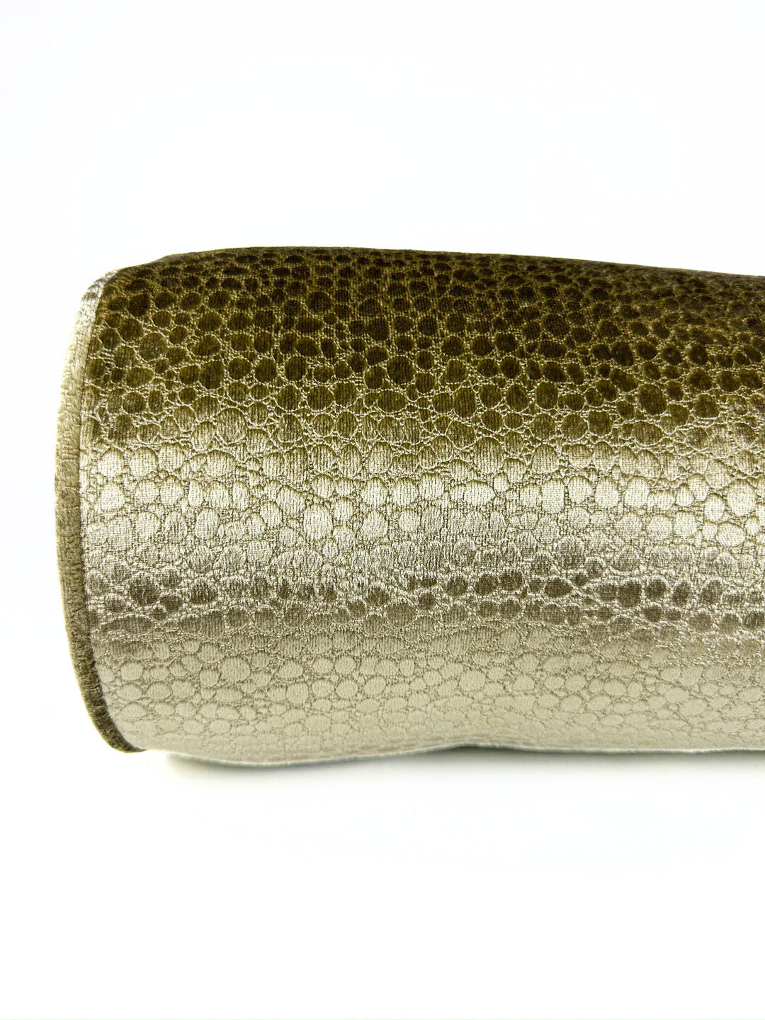 Champagne Velvet Pebbles Bolster Cover Love, Ravin Collection
