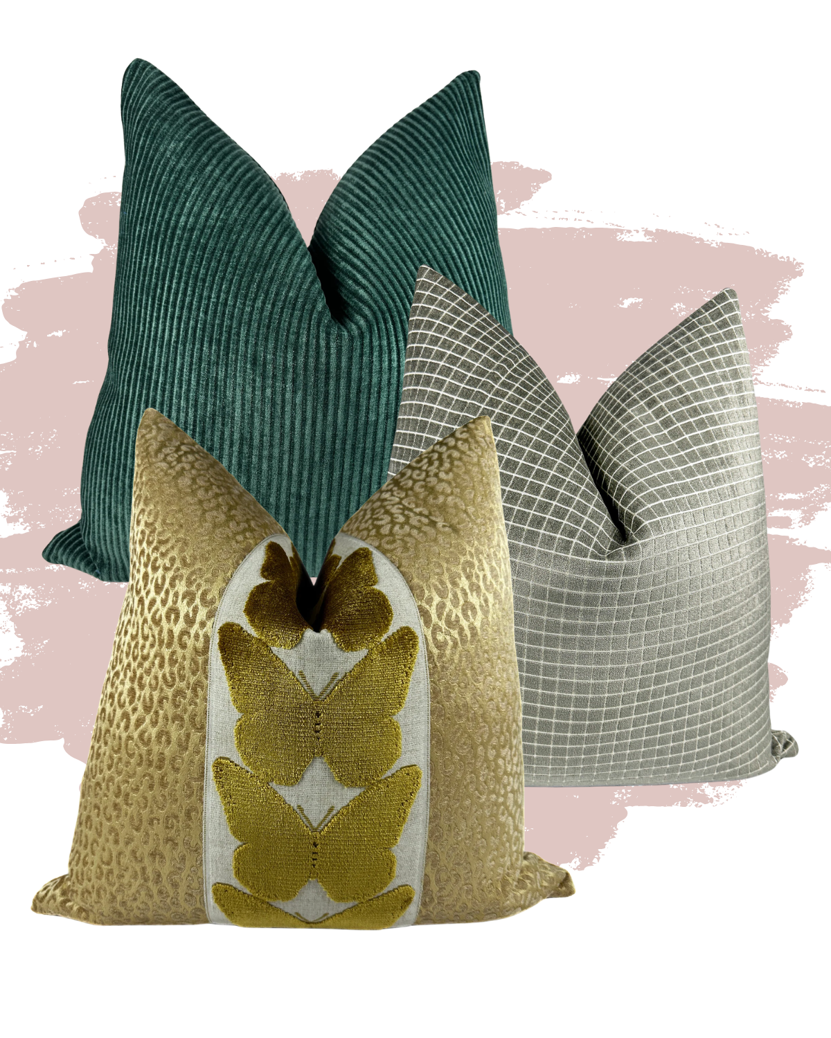 Mistletoe and Butterflies Pillow Combo Love, Ravin Collection