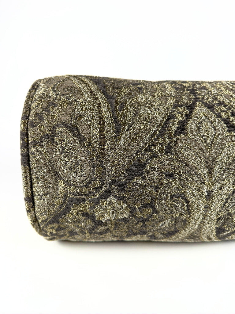 Bronze Paisley Bolster Cover Love, Ravin Collection