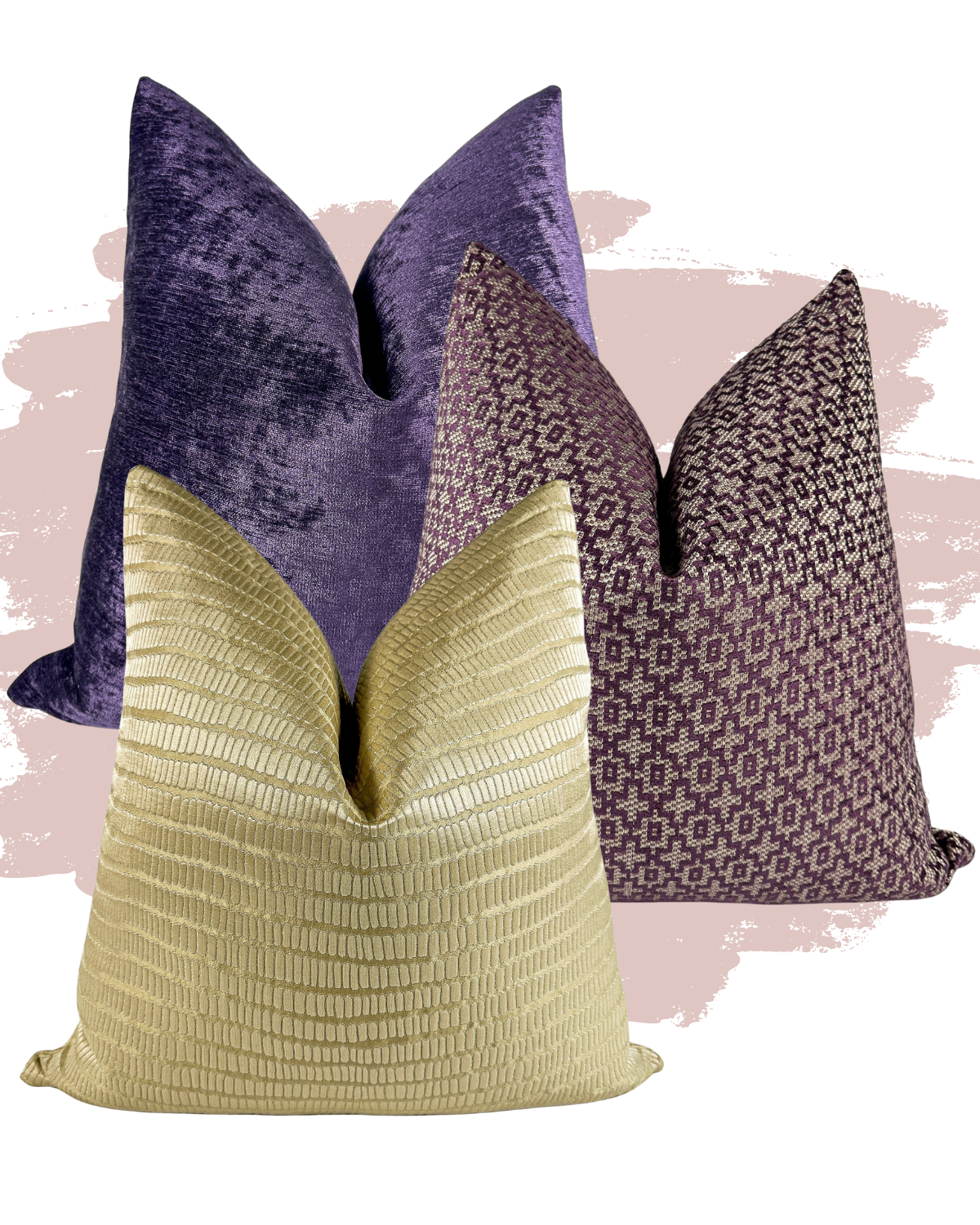 Royal Amethyst Pillow Combo Love, Ravin Collection