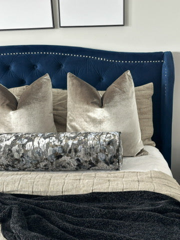 Dark Stormy Clouds Bolster Cover Love, Ravin Collection