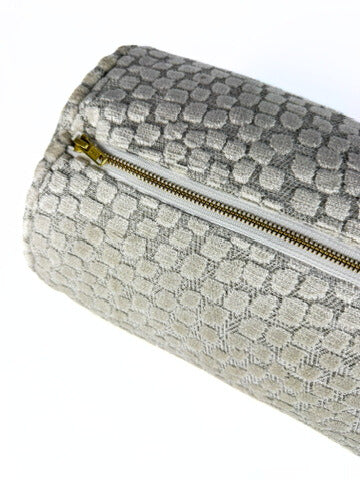 Ivory Snow Dots Bolster Cover Love, Ravin Collection