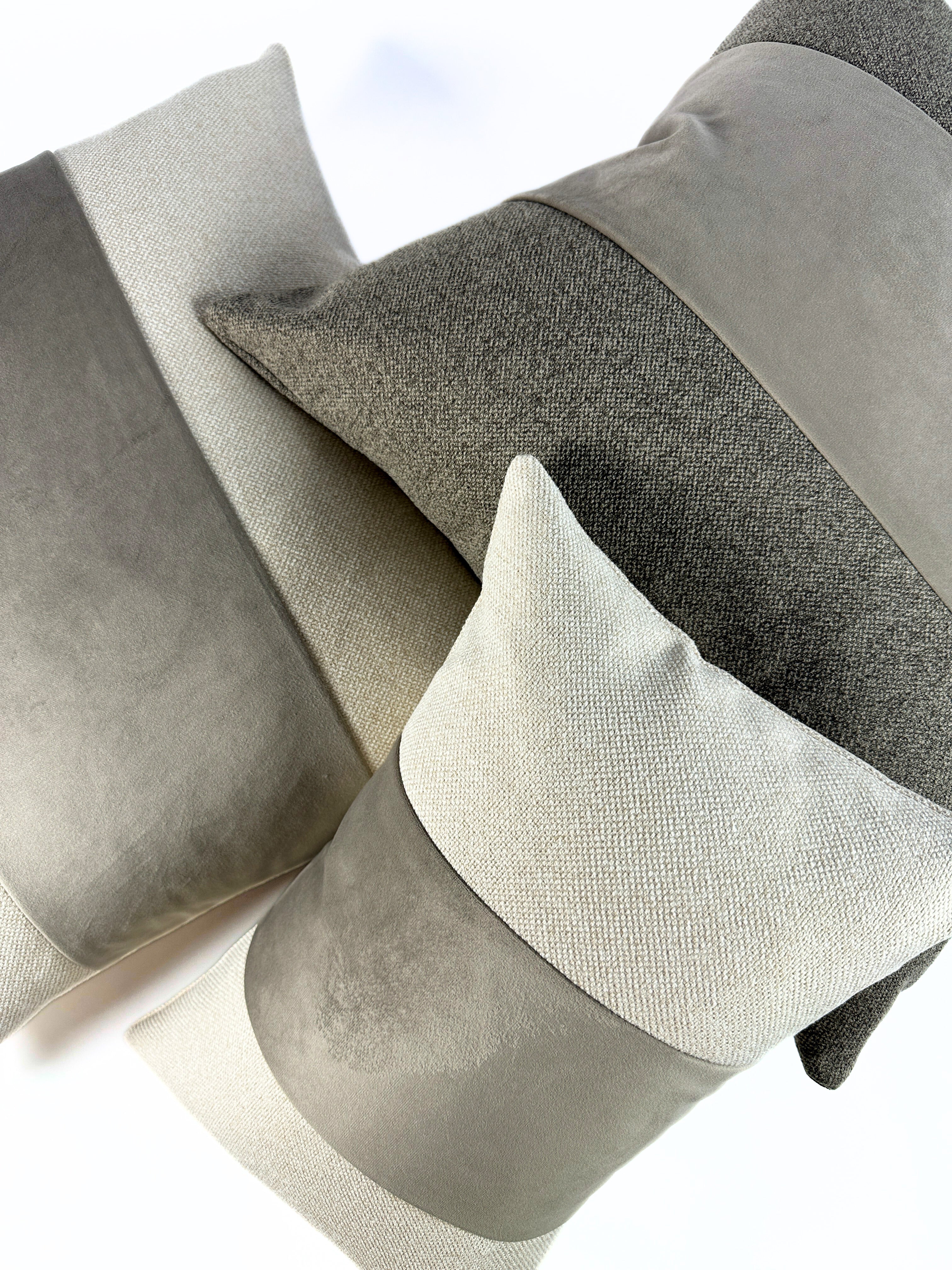 Warm Clay Panel Pillow Cover simple Love, Ravin Collection