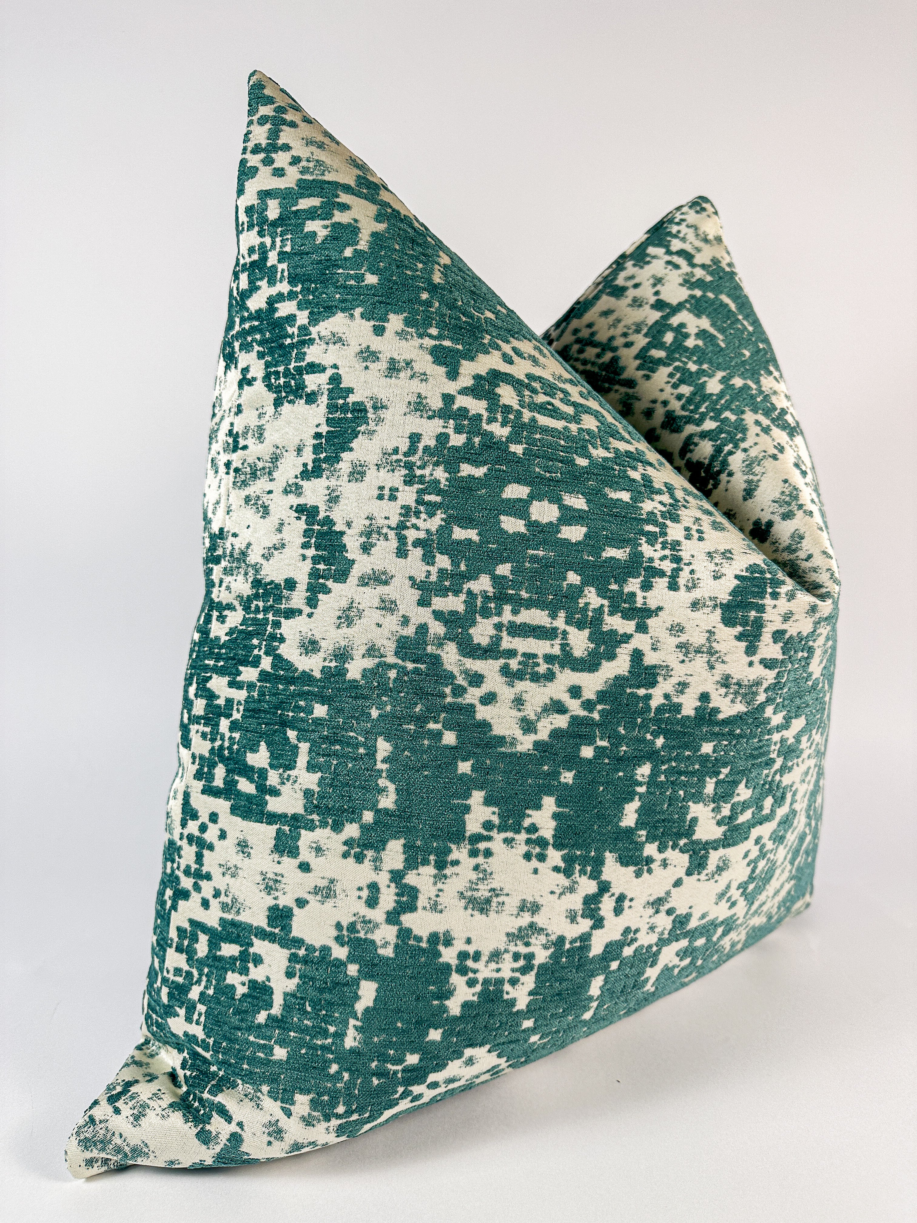 Crazy Jade Green Pillow Cover Love, Ravin Collection