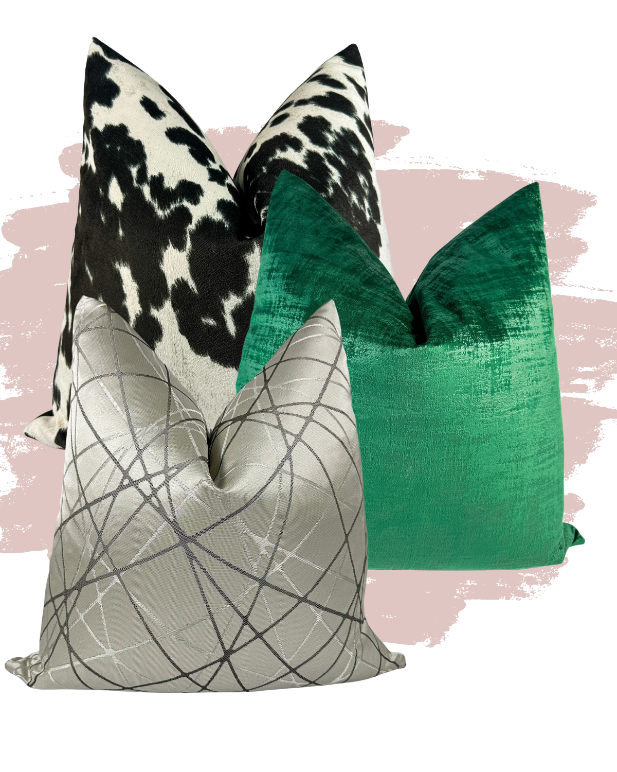 Emerald Noir PIllow Combo Love, Ravin Collection