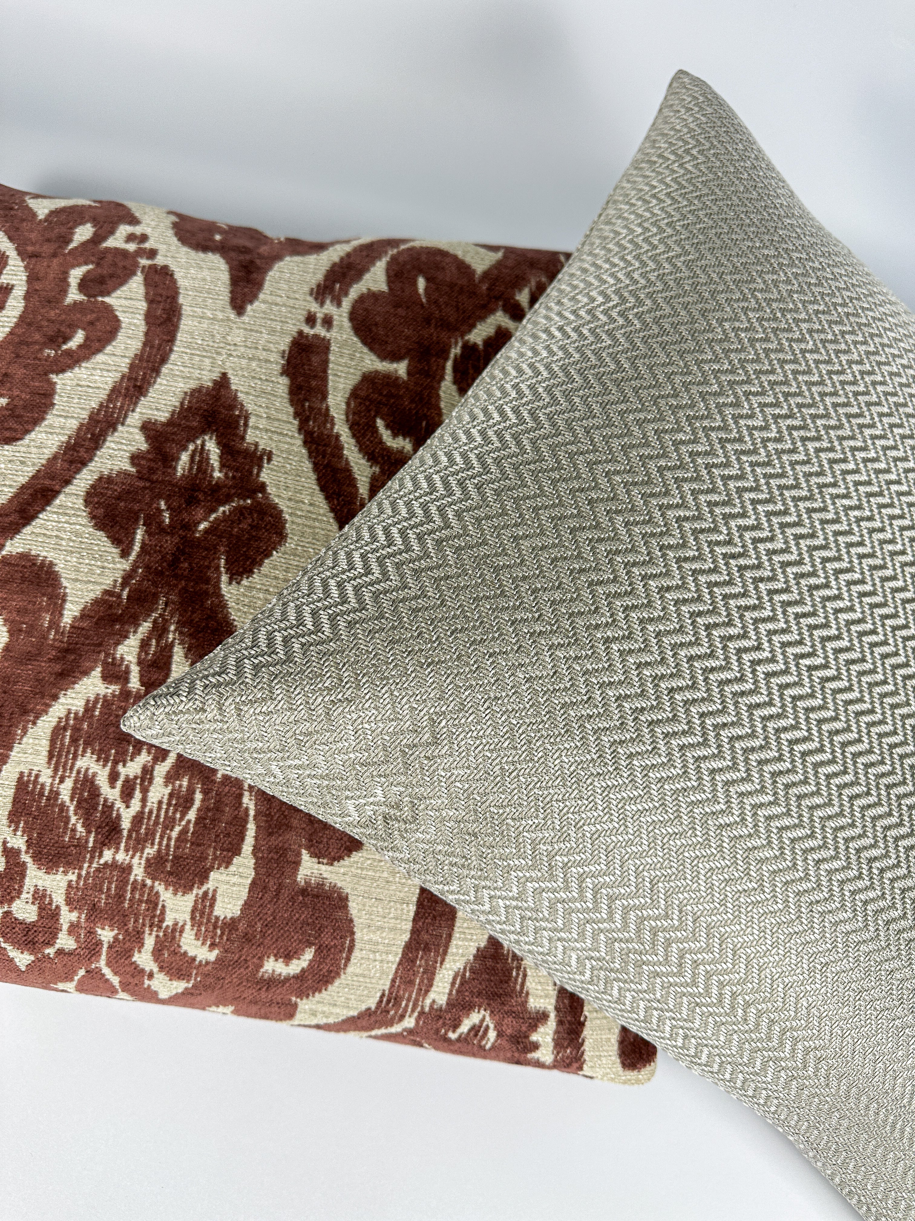 Greige Chevron Pillow Cover simple Love, Ravin Collection