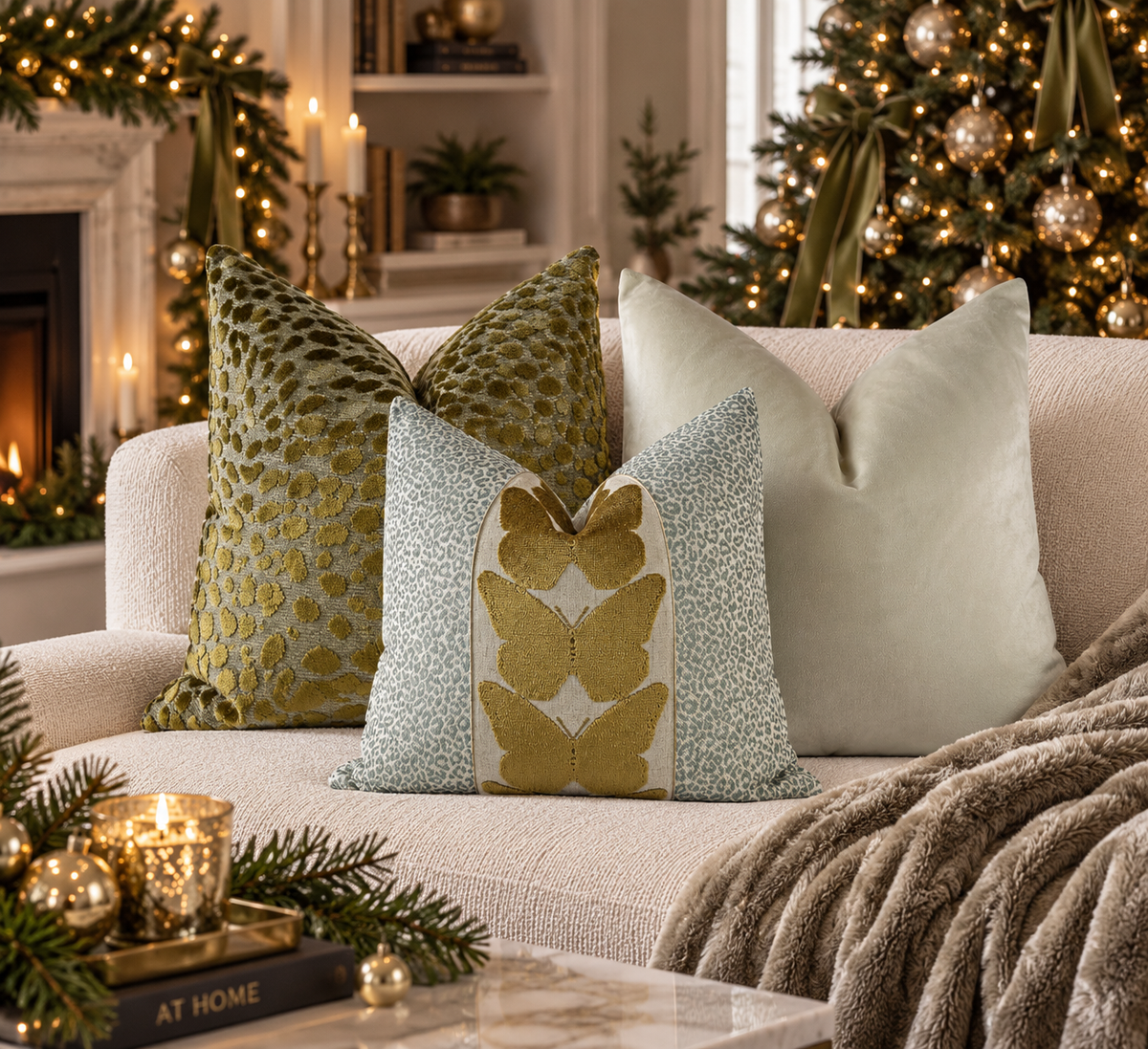 Midas and Mistletoe Pillow Combo Love, Ravin Collection