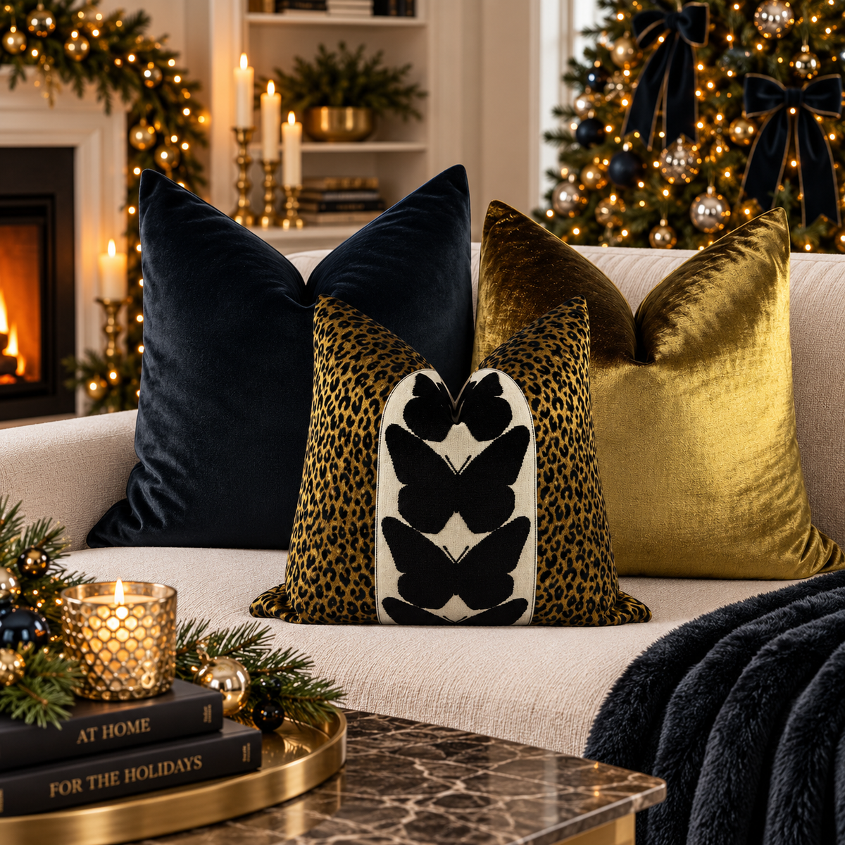 Midnight Safari Pillow Combo Love, Ravin Collection