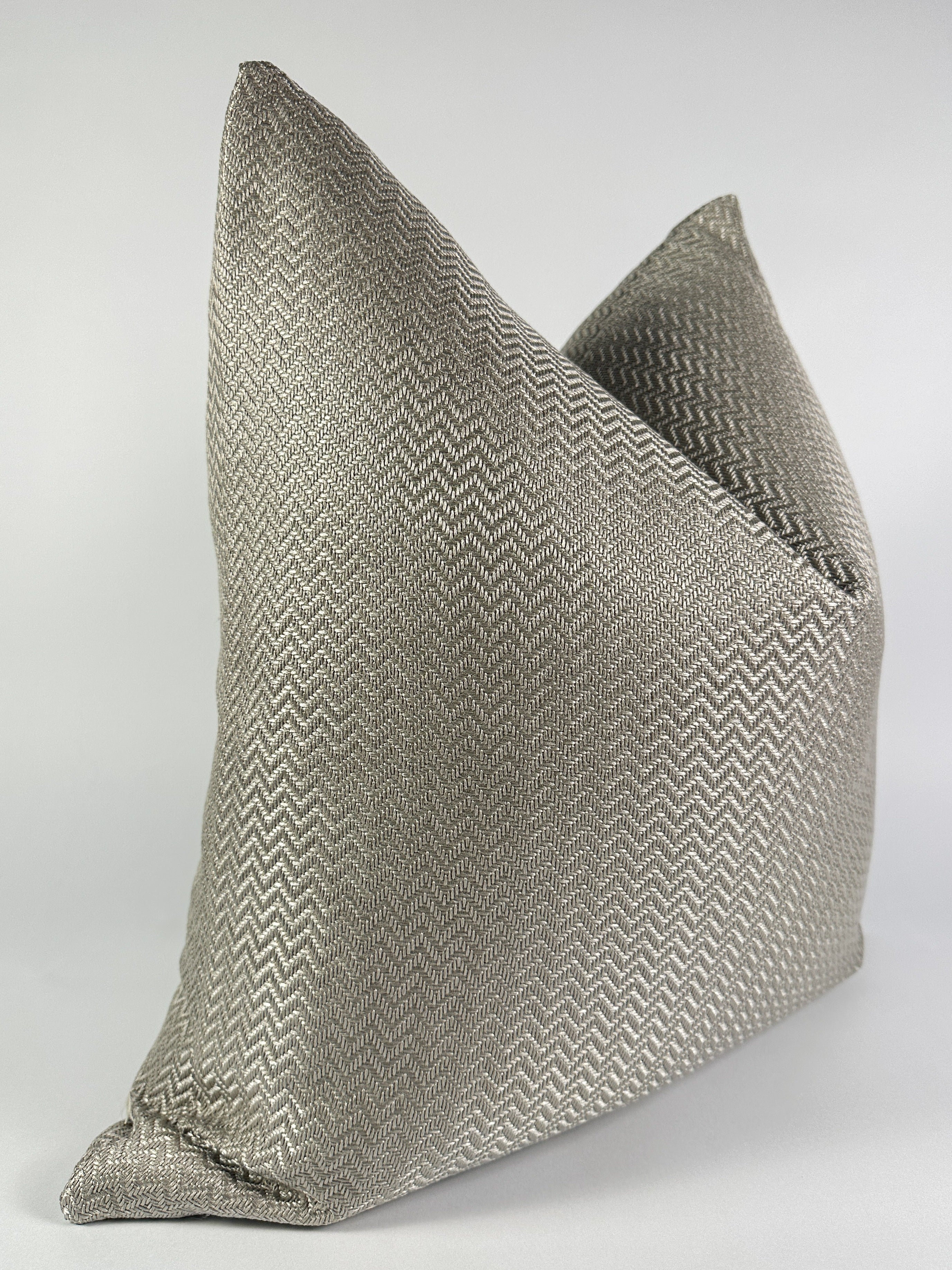 Greige Chevron Pillow Cover simple Love, Ravin Collection