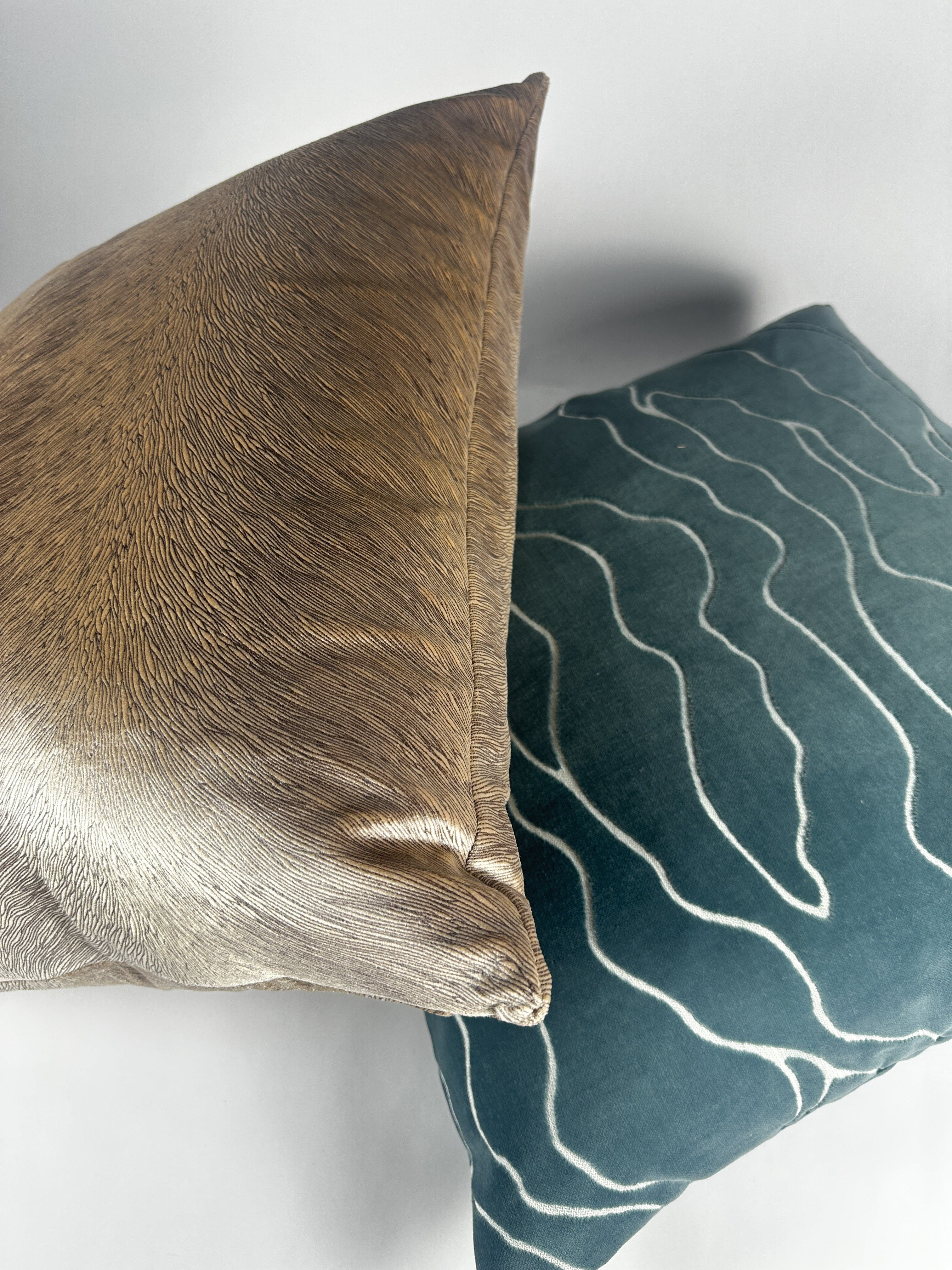 Dusty Blue Current Pillow Cover Love, Ravin Collection