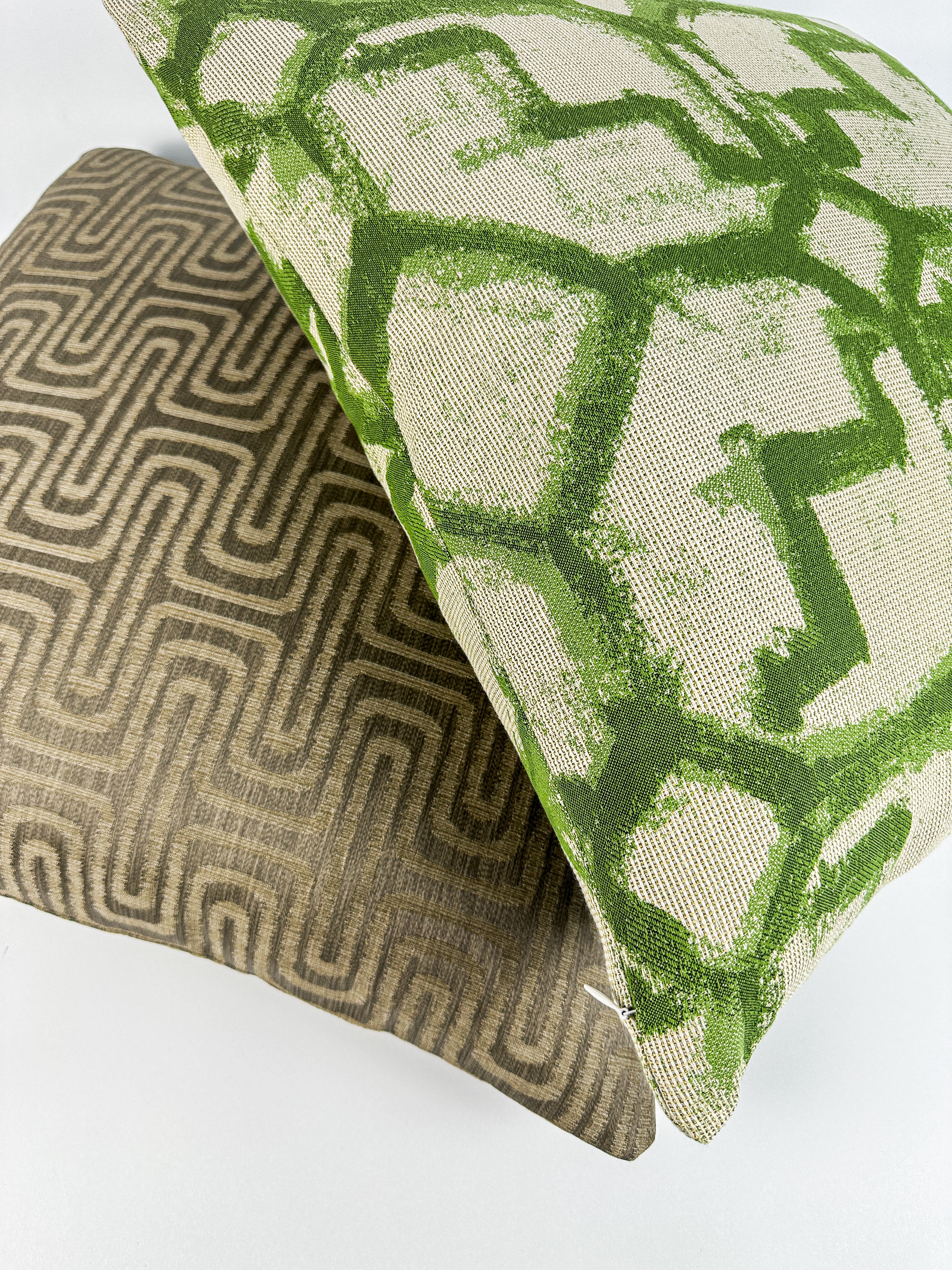 Chocolate Brown Maze Pillow Cover Love, Ravin Collection