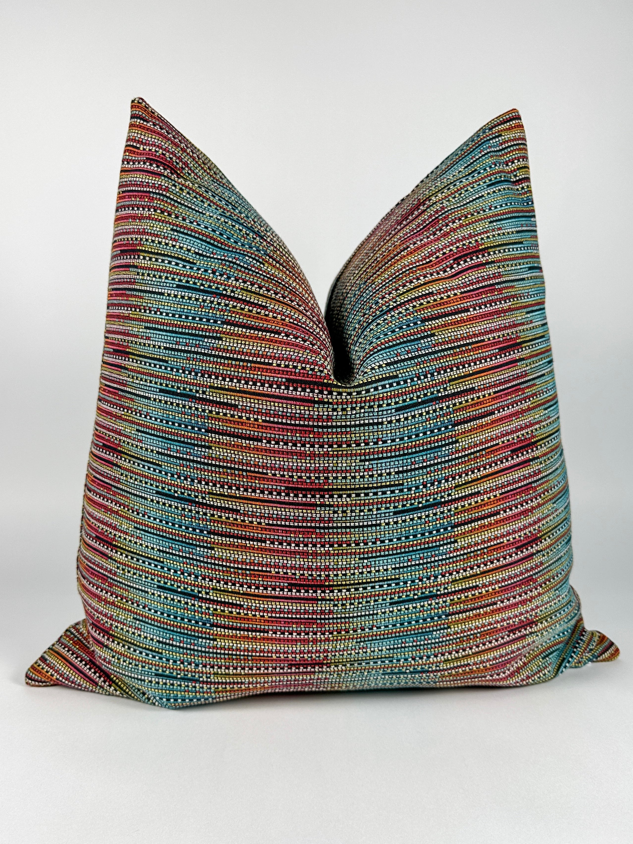 Rainbow Tweed Pillow Cover Love, Ravin Collection