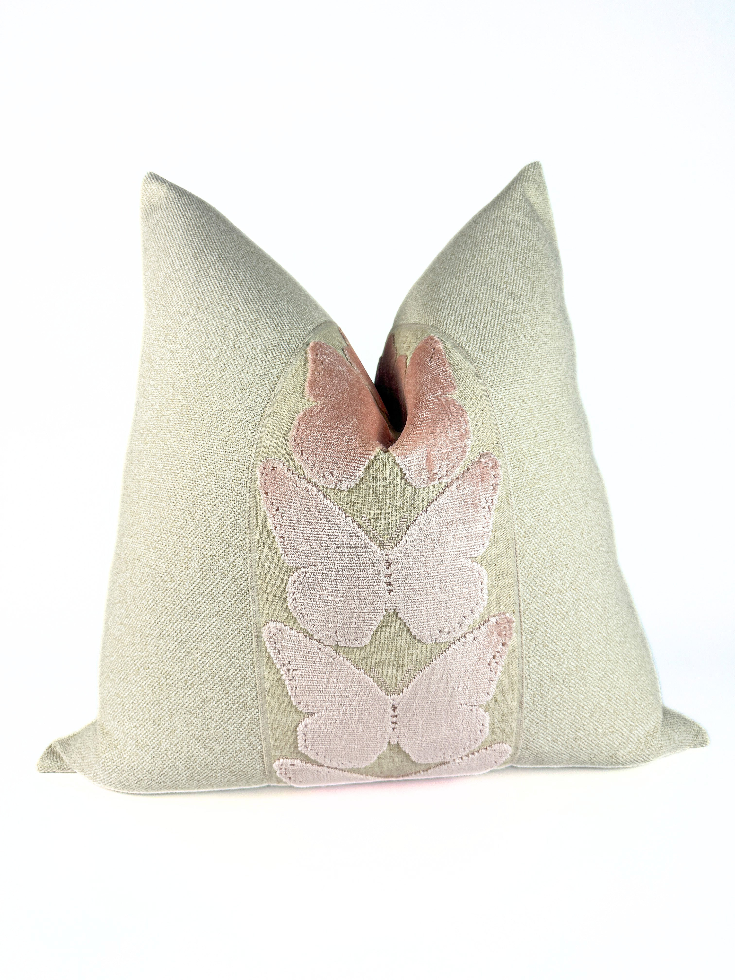 Natural and Ballerina Butterfly Pillow Cover Love, Ravin Collection