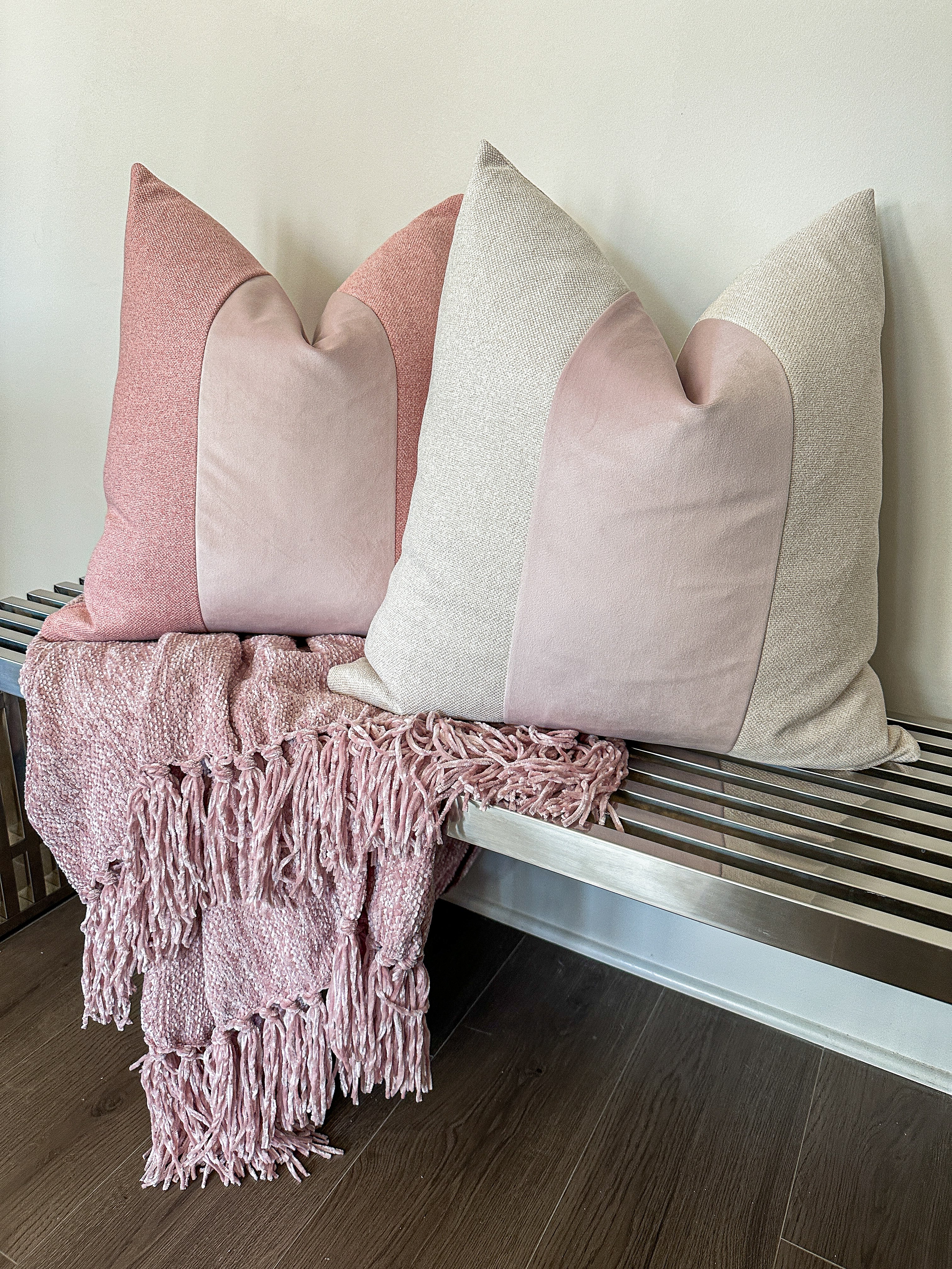 Rosewater Monochrome Pillow Cover simple Love, Ravin Collection