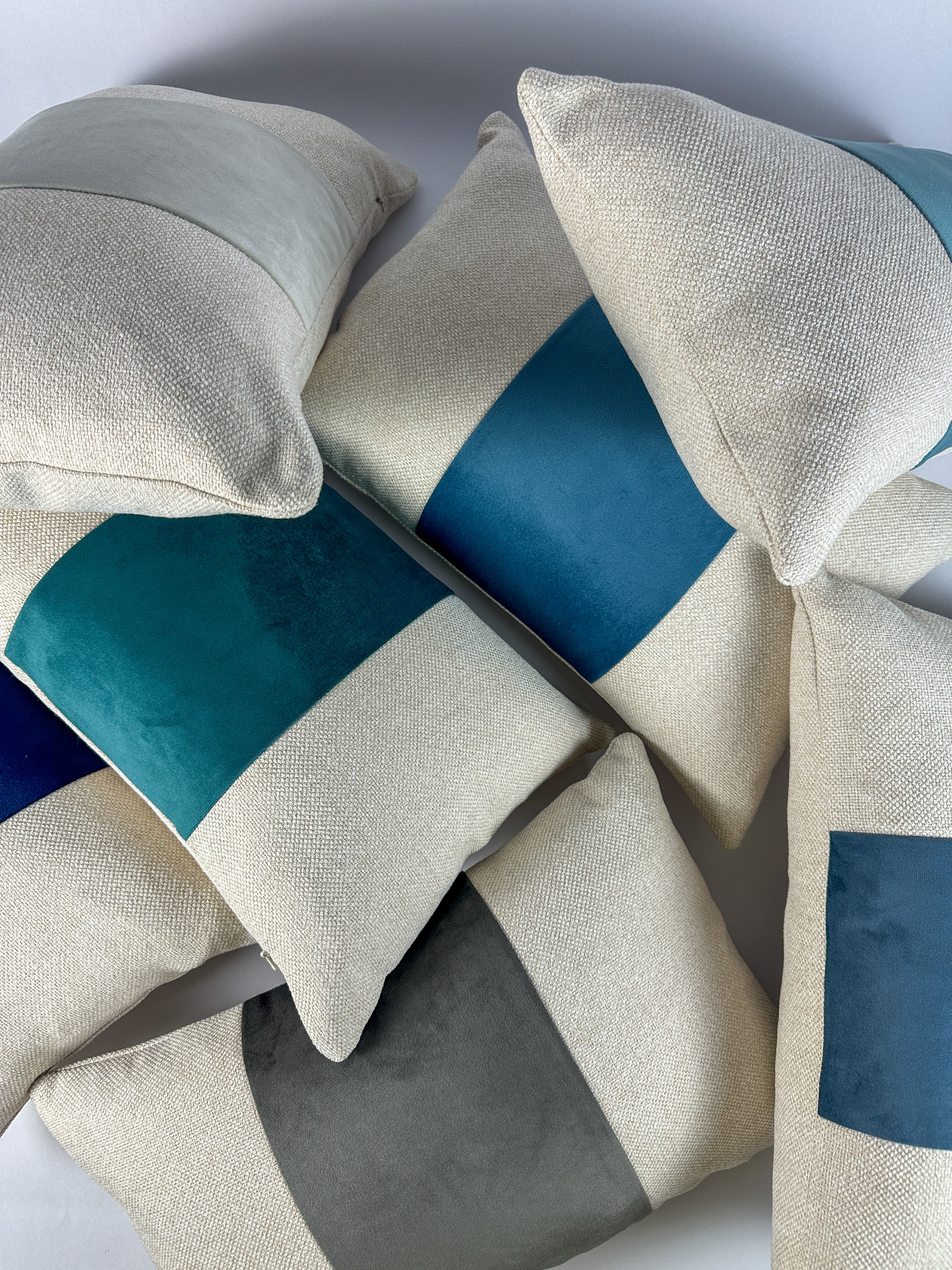 Sapphire Panel Pillow Cover simple Love, Ravin Collection