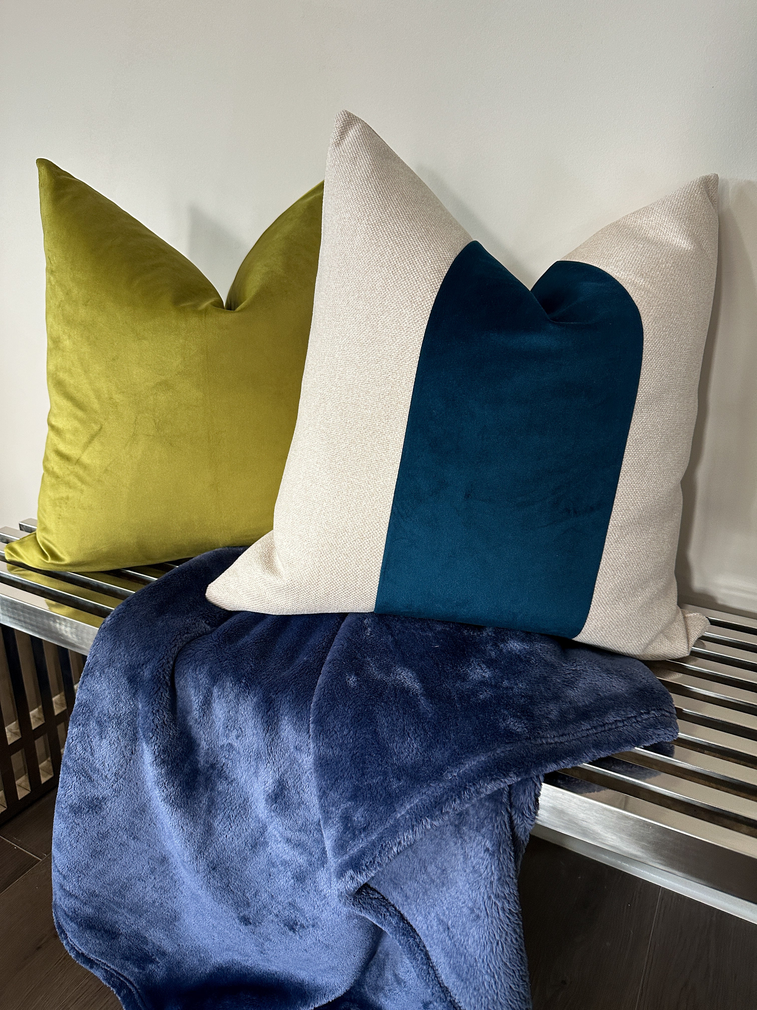 Sapphire Panel Pillow Cover simple Love, Ravin Collection