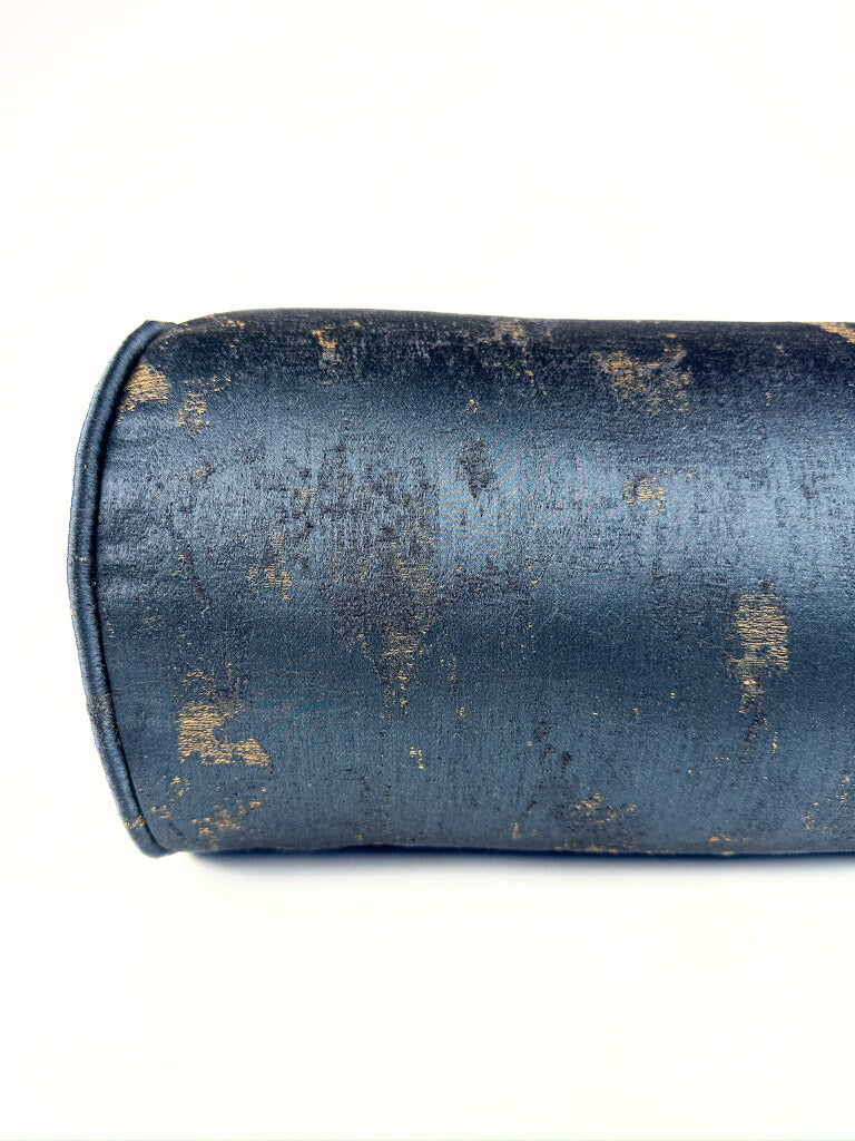 Navy Distress Bolster Cover Love, Ravin Collection