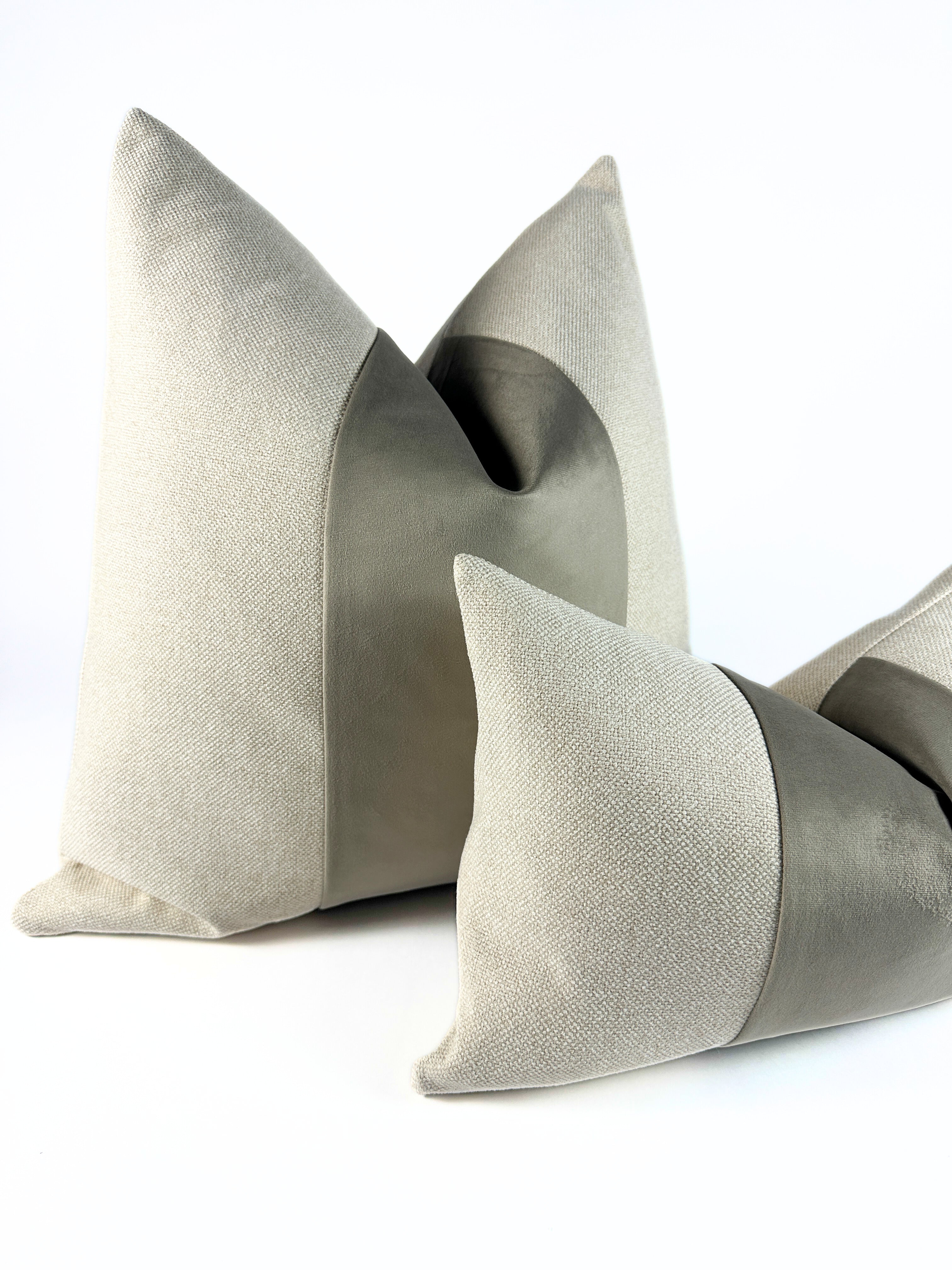 Warm Clay Panel Pillow Cover simple Love, Ravin Collection