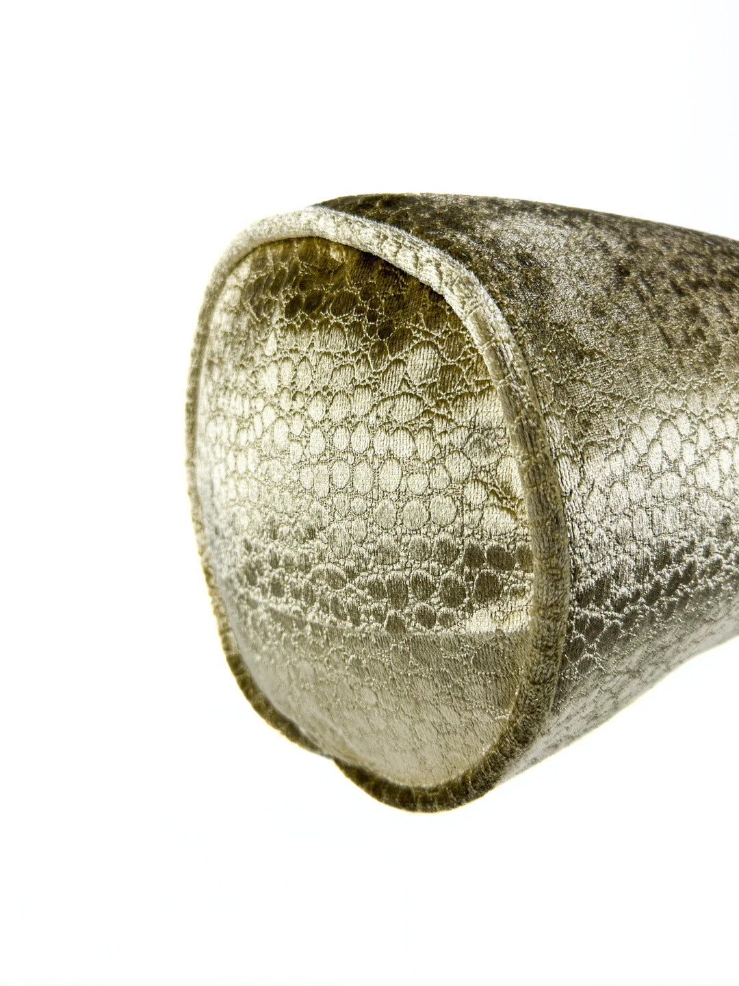 Champagne Velvet Pebbles Bolster Cover Love, Ravin Collection