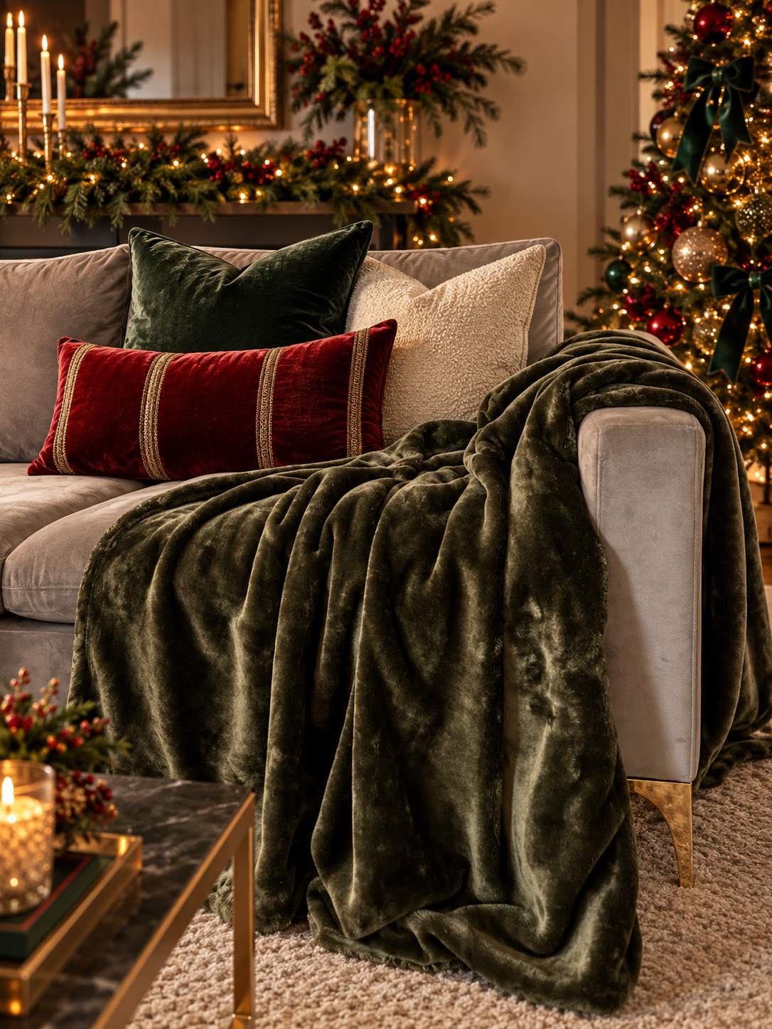 Wine Faux Fur Luxury Throw Blanket Love, Ravin Collection