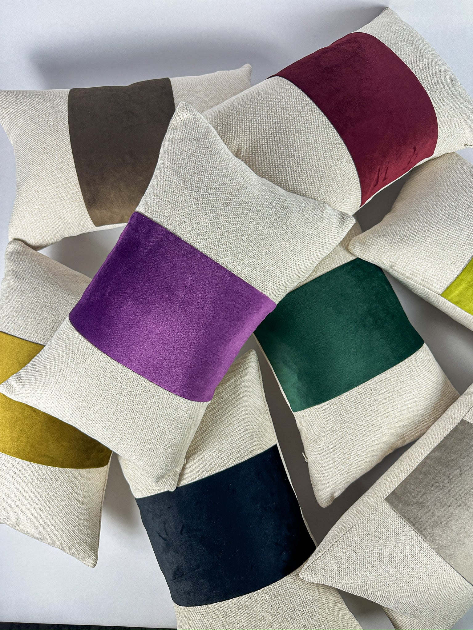 Paneled Pillow Covers