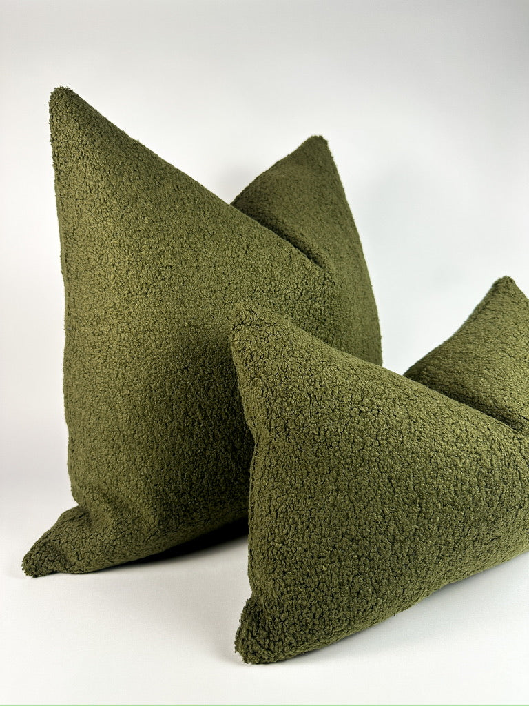 Green and Olive Pillow Covers
