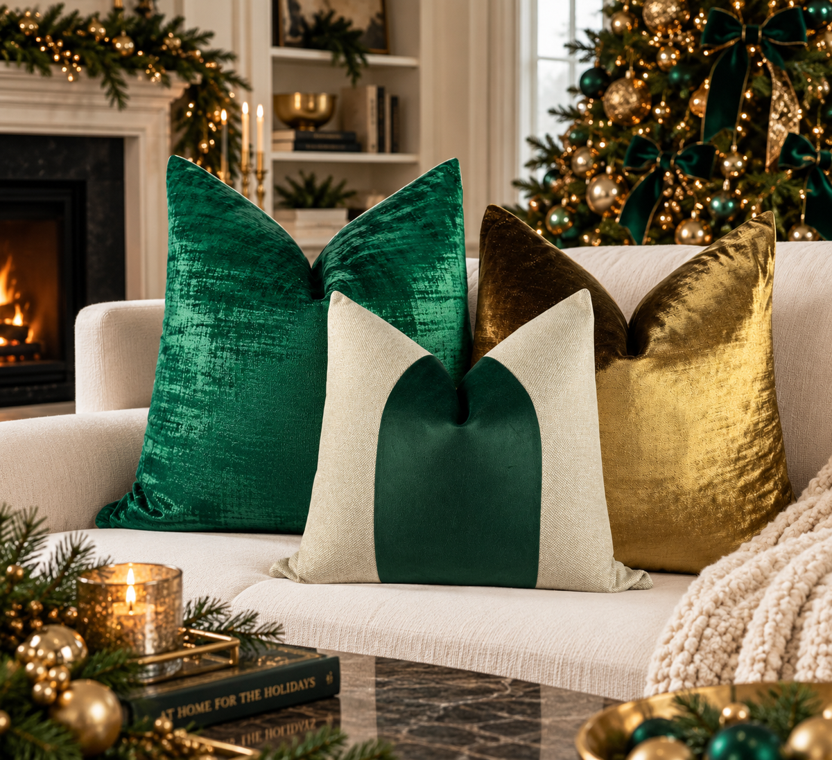 Christmas Time Pillow Combo Love, Ravin Collection