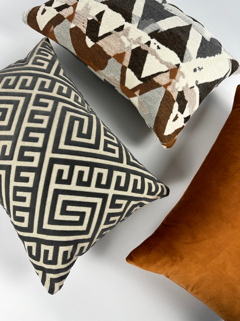 Orange and Rust Pillow Covers