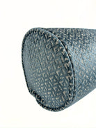 Dark Chambray Mixed Cubes Bolster Cover Love, Ravin Collection