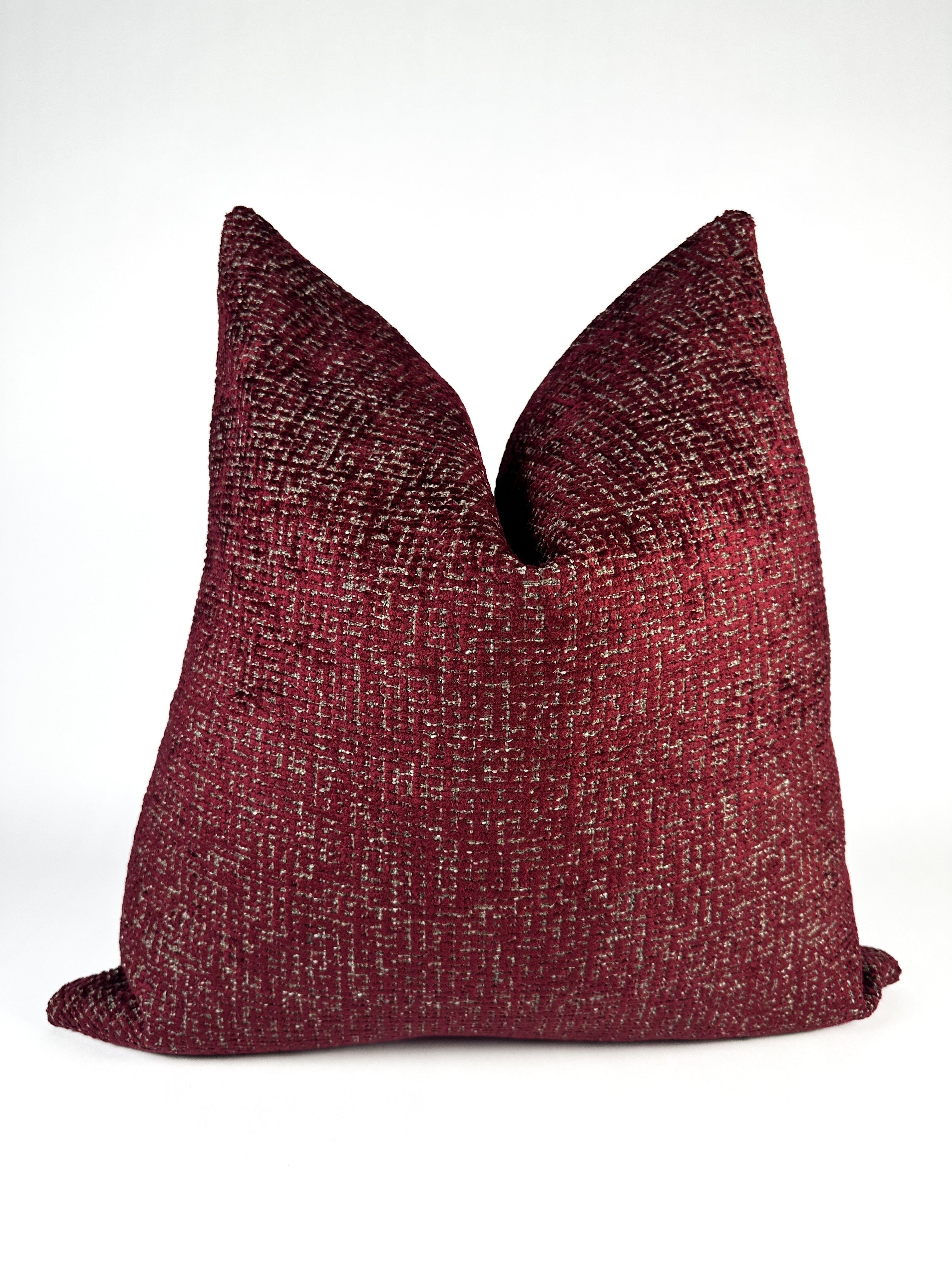 Burgundy Scatter Pillow Cover Love, Ravin Collection