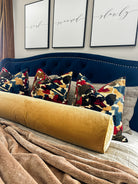 Sand Velvet Bolster Cover Love, Ravin Collection