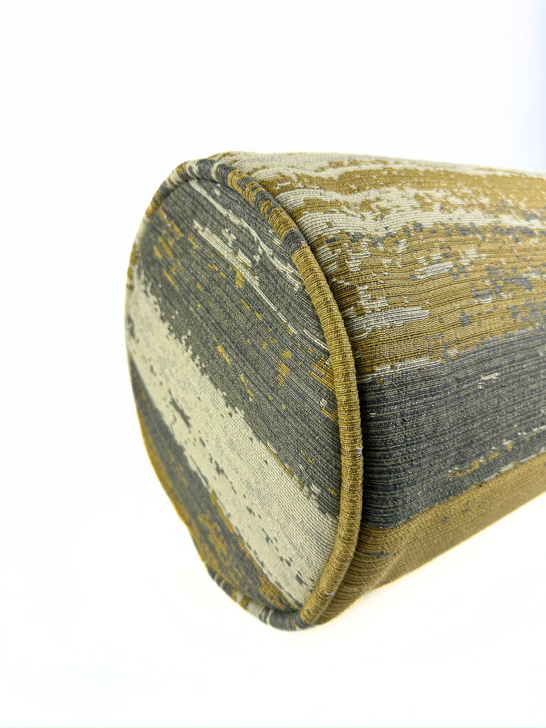 Yellow and Grey Sand Dunes Bolster Cover Love, Ravin Collection