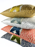 Silver Leopard and Spa Butterfly Pillow Cover Love, Ravin Collection