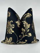 Black and Gold Cattleya Pillow Cover Love, Ravin Collection