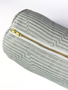 Mint Green Steps Velvet Bolster Cover Love, Ravin Collection