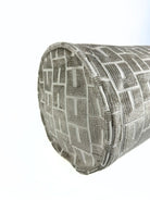 Warm Greige Geometric Bolster Cover Love, Ravin Collection