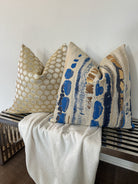 Silver and Gold Hex Pillow Cover simple Love, Ravin Collection