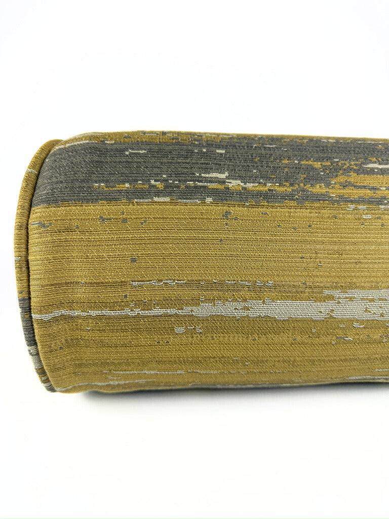 Yellow and Grey Sand Dunes Bolster Cover Love, Ravin Collection