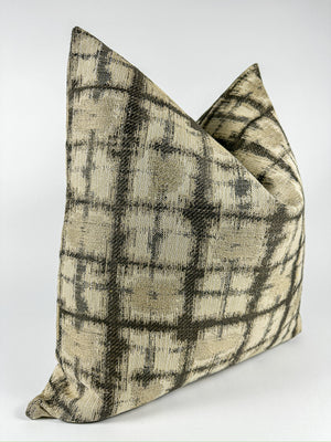 Grey Distress Pillow Cover