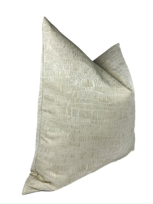 Champagne Textured Wash Pillow Cover