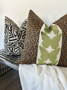 Black and Tan Maze Pillow Cover Love, Ravin Collection