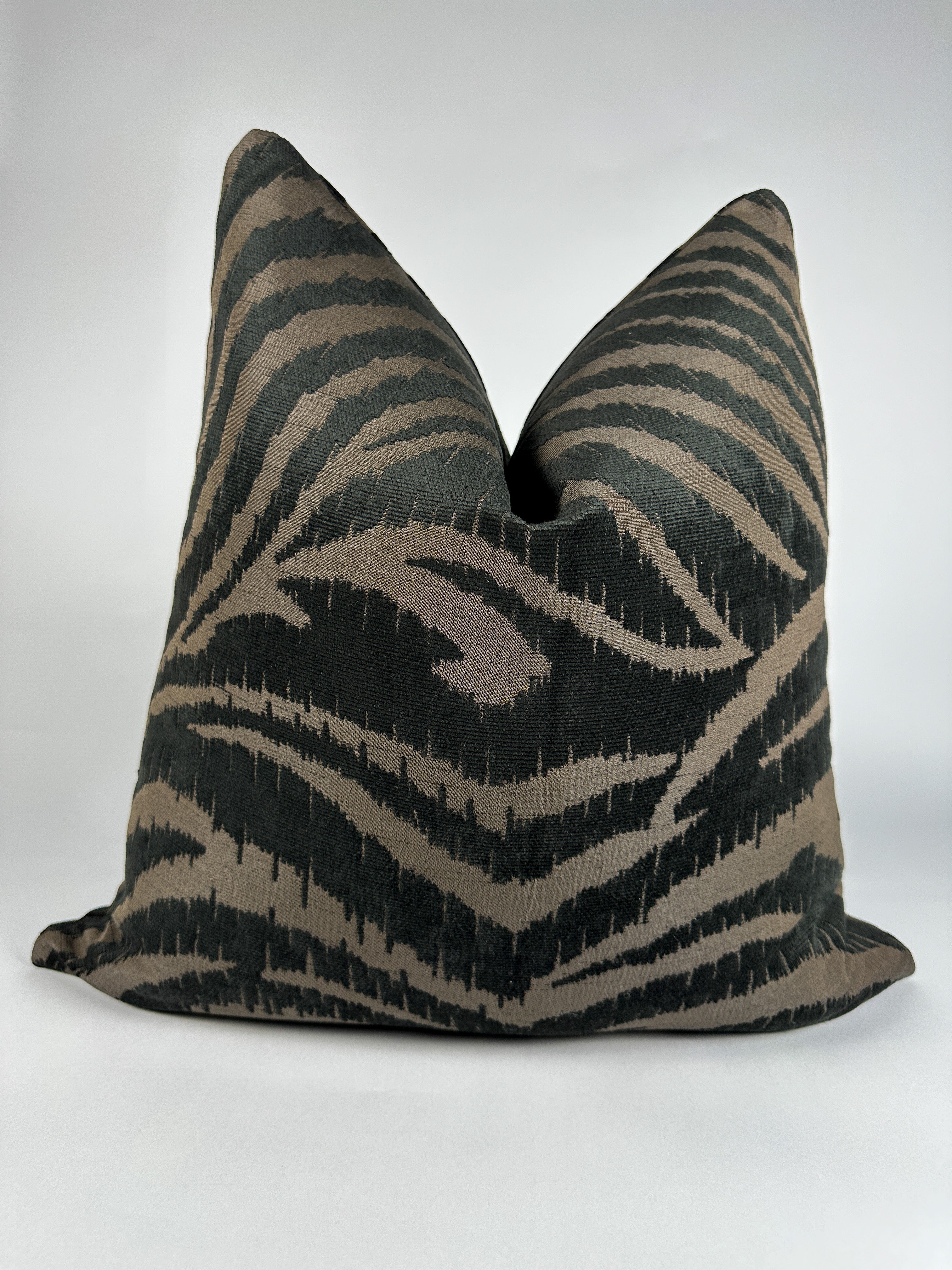 Black and Brown Tiger Pillow Cover Love, Ravin Collection